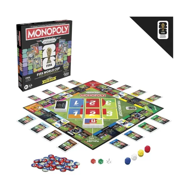 Επιτραπέζιο Παιχνίδι Monopoly Panini Prizm: FIFA World Cup για 2-4 Παίκτες 8+ Ετών Hasbro 2