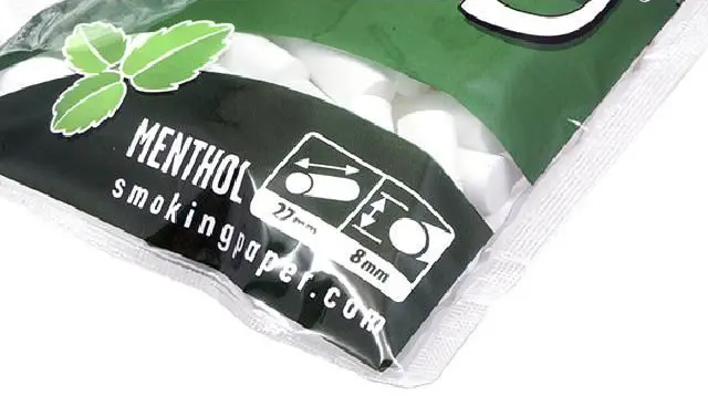 Smoking Φιλτράκια Regular 8mm Long Size Menthol 100φ 3