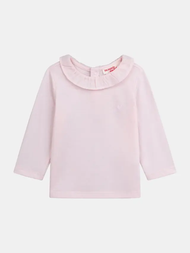 Βρεφική Μπλούζα για Κορίτσια Basic Pink ΡΟΖ
