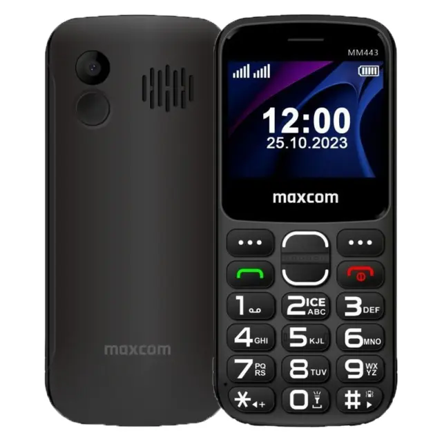 Maxcom MM443 (Dual Sim) 4G VoLTE 2.31" με Βάση Φόρτισης, Μεγάλα Πλήκτρα, Ραδιόφωνο, Φακό και Πλήκτρο Έκτακτης Ανάγκης Μαύρο 3