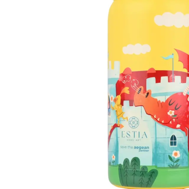 Estia Θερμός Παιδικό Wonder Bottle Save The Aegean 350Ml Fortress Dragon 3