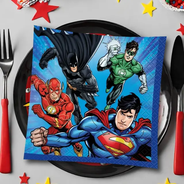 Χαρτοπετσέτες Γλυκού Justice League /16 τεμ