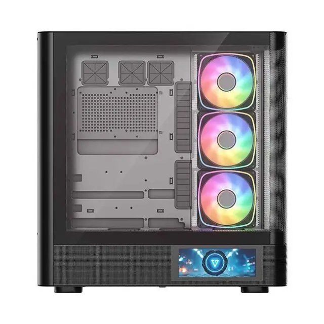 Modecom PC Case Volcano AQ400 ARGB Midi Tower Black (MC-A-AQ400-4FA-B) 2
