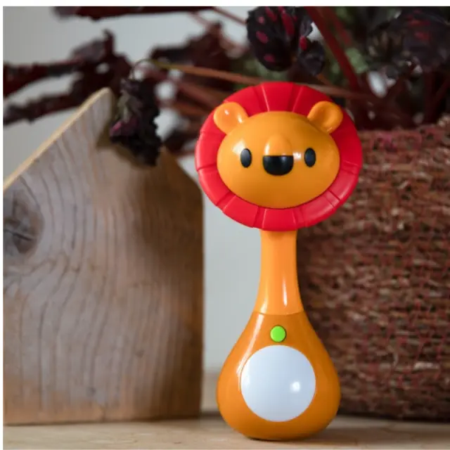 Bo Jungle: Μουσικό παιχνίδι με φως - Rattle Lion για 3+ μηνών BJ-B925740 2