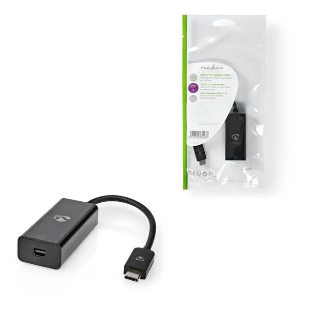 Μετατροπέας USB 3.2 Gen 2x1 Type-C αρσ. - Mini DisplayPort, με ενσωματωμένο καλώδιο 0.20m.