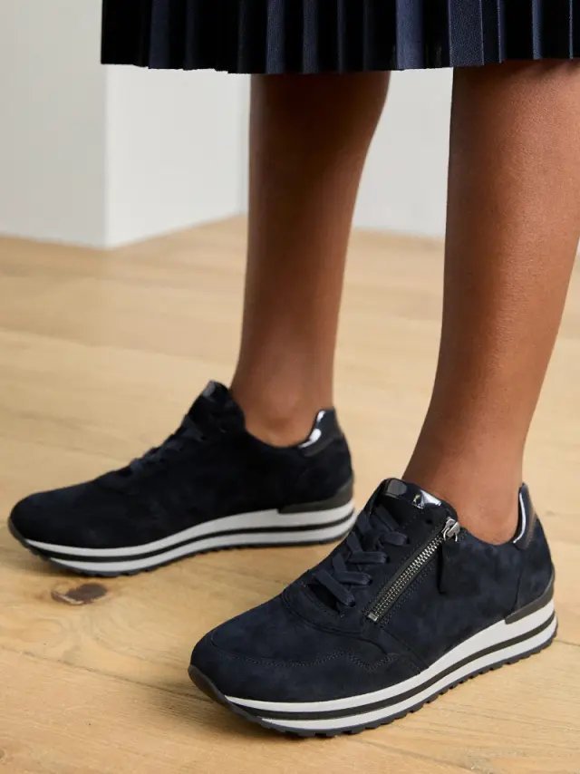 Gabor Sneakers Γυναικείο δέρμα Nubuck Μπλέ GAB/76528 46-D/BLUE 2