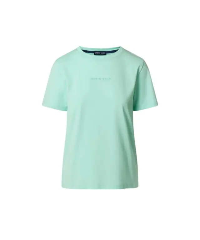 North Sails- Γυναικεία Κοντομάνικη Μπλούζα T-Shirt tonal logo 093524-000-0466 Πράσινο Ανοιχτό