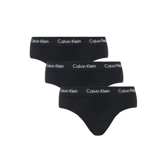 Calvin Klein Ανδρικό Slip XWB- Τριπλό Πακέτο, Χρώμα Μαύρο - S