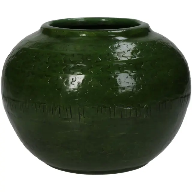 Βάζο Πράσινο Αλουμίνιο 14.5x14.5x11cm