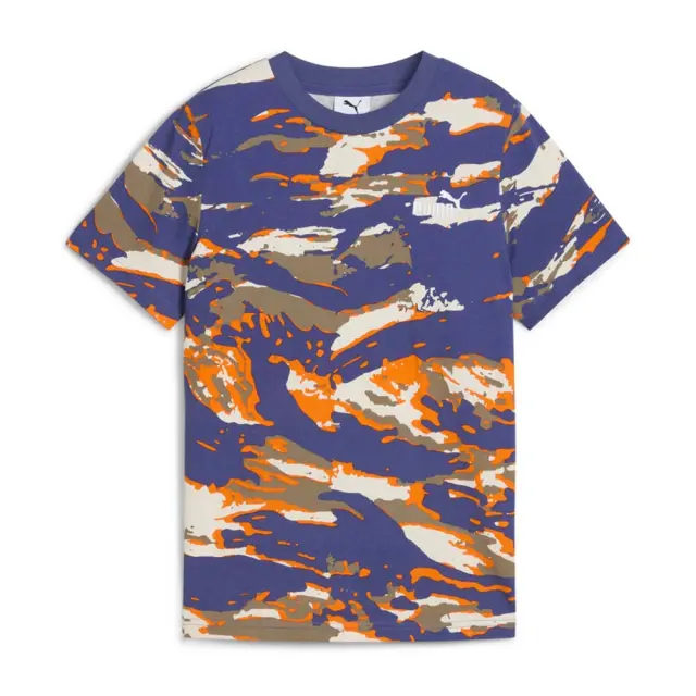 Puma Boy's Essentials Camo Allover Print Tee Μπλε 685139-46 (Puma)