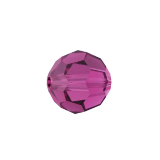 Swarovski 5000 Faceted Round Fuchsia 4mm - 10τεμ