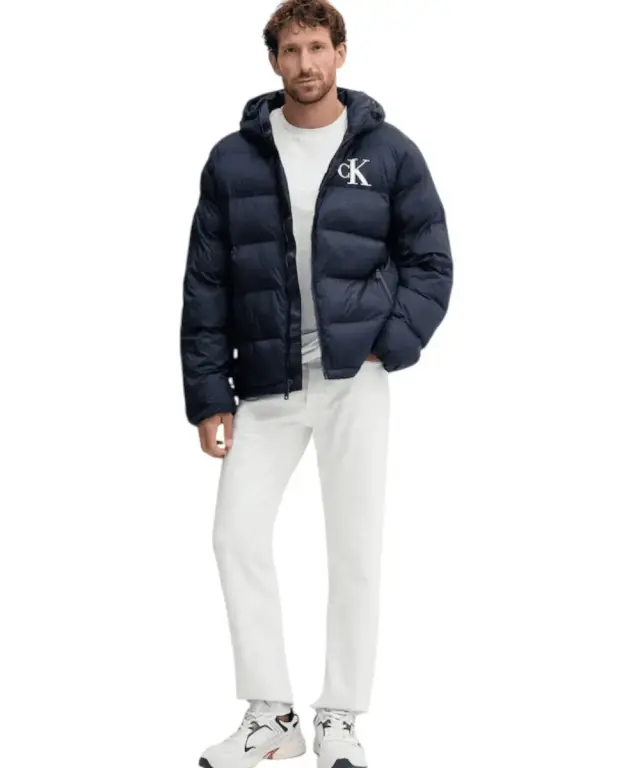 Calvin Klein - Ανδρικό Χειμωνιάτικο Μπουφάν Regular Fit LV04RD528G-CEF Μπλε Σκούρο - 2XL 2