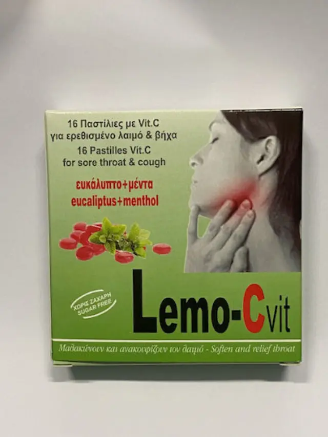 Enofarm Lemo-Cvit Καραμέλες Ευκάλυπτος + Μέντα 16τμχ