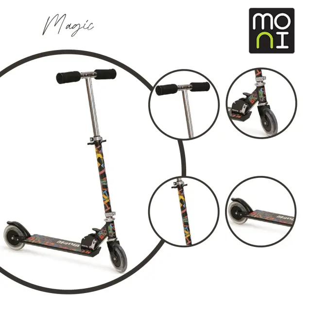 MONI - Scooter Magic mania black D001-1 - 3800146253608