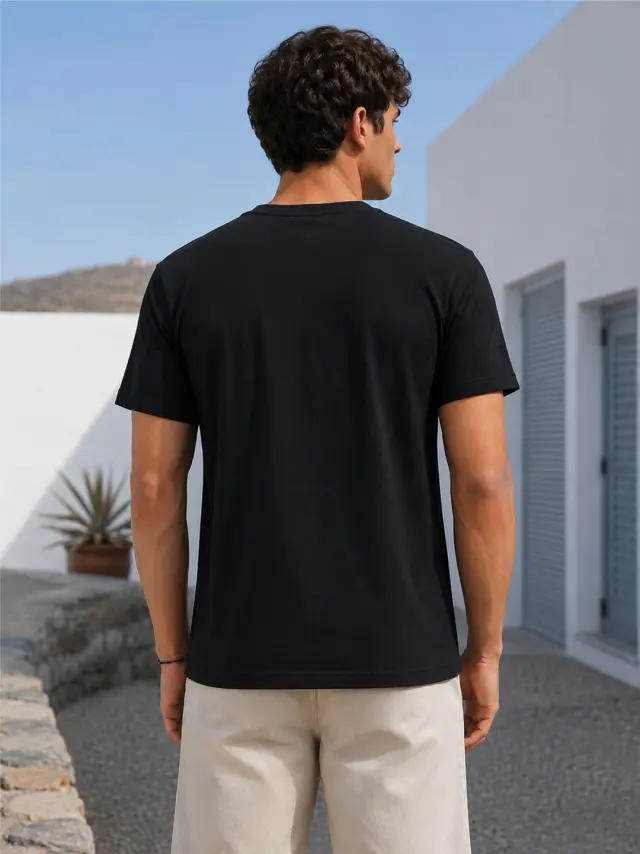 T-shirt Noshame® Μαύρο με τύπωμα Rose - 3026073 - XXL 2