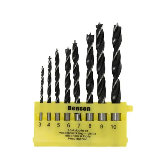 Drill set 8 pieces wood best buy cassette