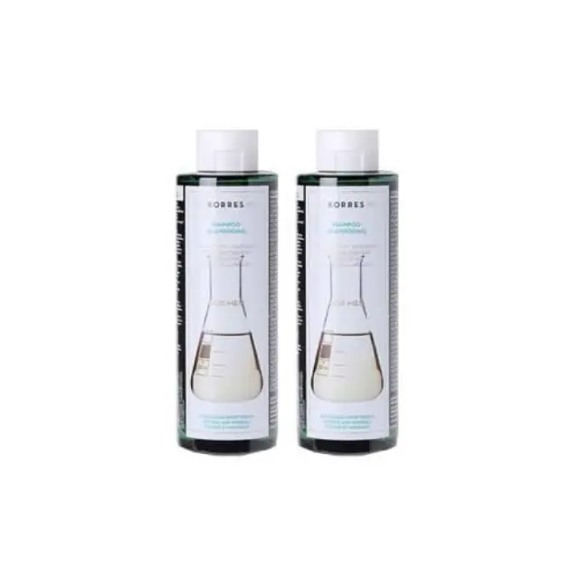 Korres Promo Pack (50% στο Δεύτερο Προϊόν) Σαμπουάν κατά της Τριχόπτωσης με Κυστίνη & Ιχνοστοιχεία για Άνδρες, 2x250ml