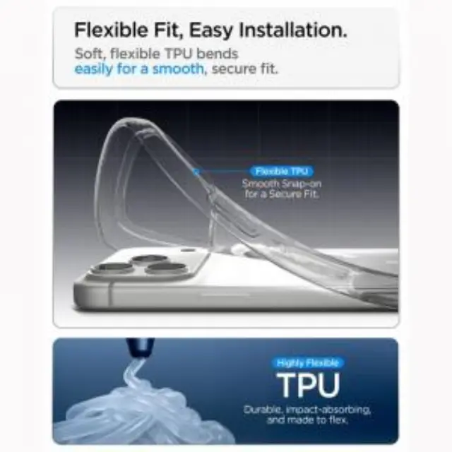 Θήκη TPU Spigen Apple iPhone 18 Pro Max/ 17 Pro Max MagSafe Liquid Crystal Διάφανο-Λευκό N71865 3