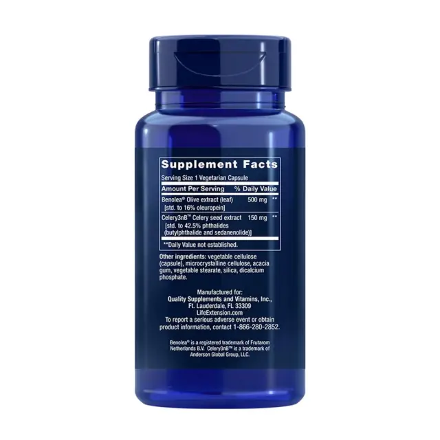 Life Extension Advanced Olive Leaf Vascular Support 2
