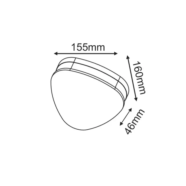 LED SMD WALL LUMINAIRE 10W 320LM 68° 230V AC 3.000K DARK GREY CRI80 IP65 30.000HRS / LG1372G 3