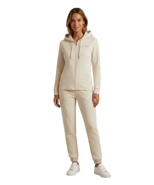 Freddy - Γυναικεία Ζακέτα Φούτερ Zip Rounded Waistband F25WCRS3-W50 Λευκό - XS