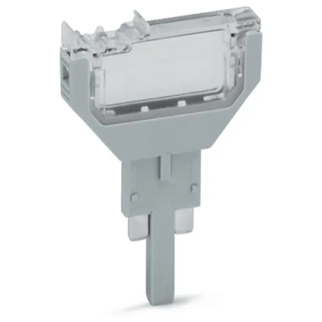 Empty component plug housing 2-pole grey