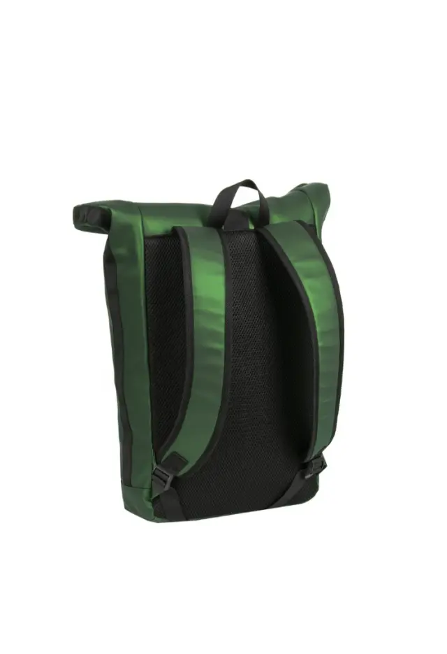New Rebels - Mart New York Metallic Green 21L Backpack Rolltop Water Repellent Laptop 15.6" 2