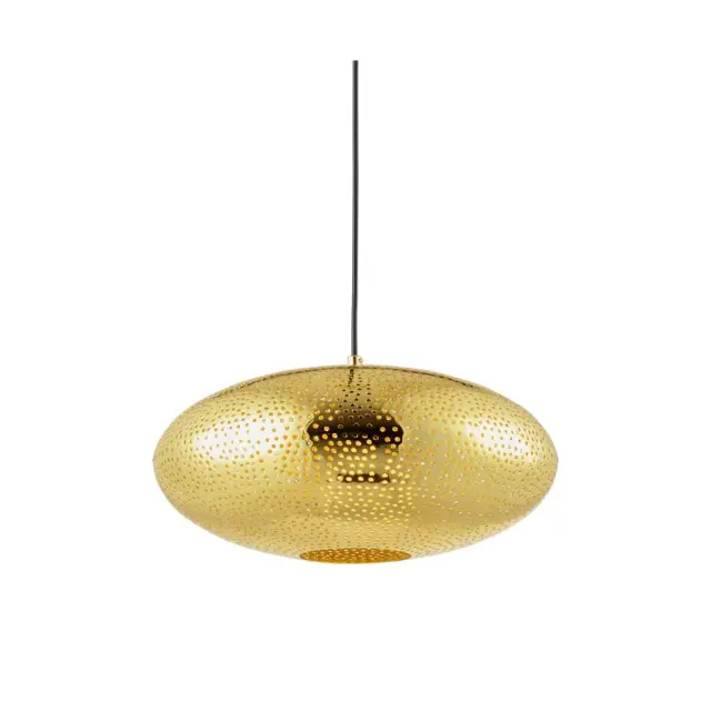 AcaLight Offer NETTO ΦΩΤΙΣΤΙΚΟ ΚΡΕΜΑΣΤΟ ΓΥΑΛΙΣΤΟ ΧΡΥΣΟ ΜΕΤΑΛΛΙΚΟ ΣΥΜΒΑΤΙΚΟ 1ΧΕ27 IP20 Φ400Χ1200mm