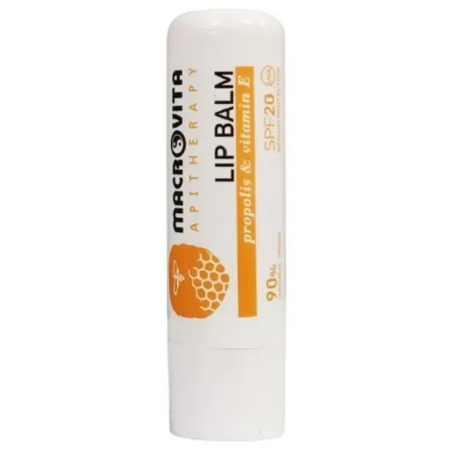 Macrovita Apitheapy Lip Balm με Πρόπολη + Βιταμίνη Ε Spf20 4,8gr