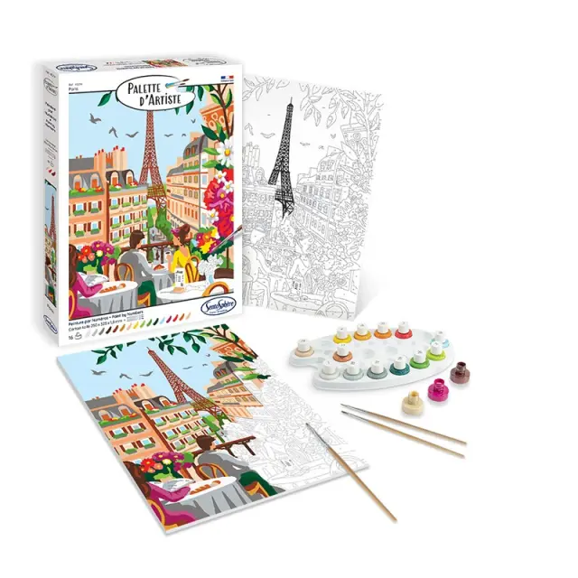 SentoSphere PALETTE D'ARTISTE Paint by Numbers - Paris 028-45214 2
