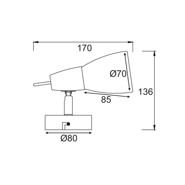 ΣΠΟΤ Ι ΓΥΑΛΙ ΝΙΚΕΛ ΜΑΤ 40W E14 KAMET / MC542NM 2