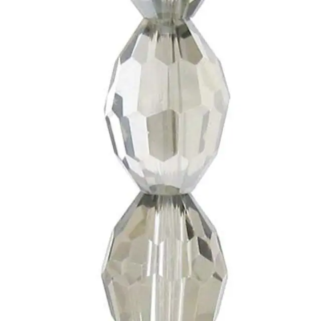 Χάντρα Platinum Oval Celebrity Crystals 13x10mm ~13τεμ