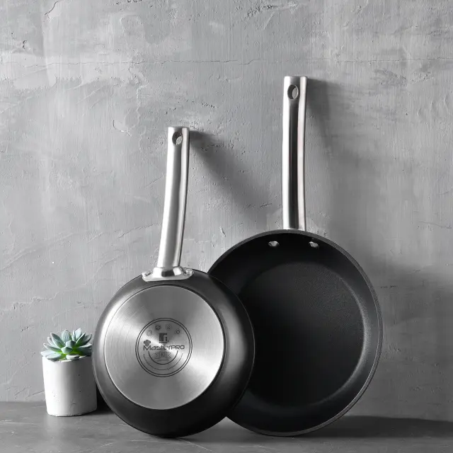 Master Pro Foodies Αντικολλητικό Wok Αλουμινίου 28×7.2cm 2