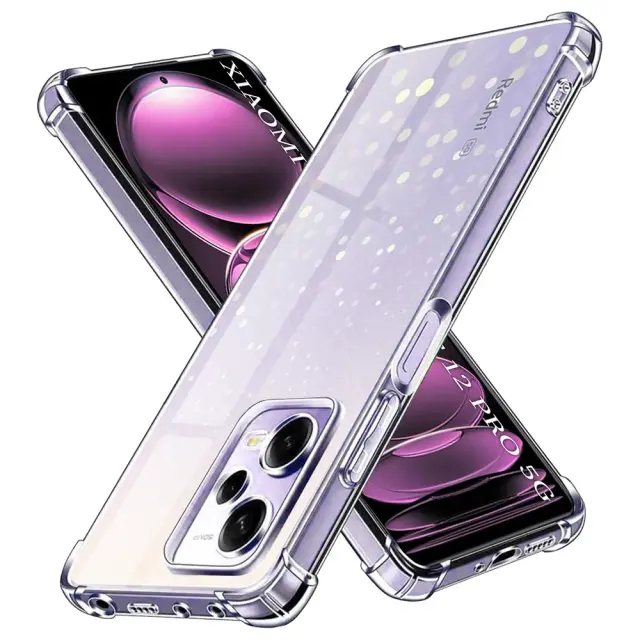 Techsuit® Shockproof Clear Silicone για Redmi Note 12 Pro 5G - Clear