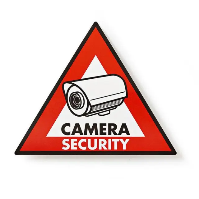 Αυτοκόλλητο CAMERA SECURITY 148x123mm.