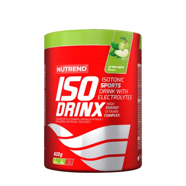 Nutrend IsoDrinx - Isotonic Sport Drink Green Apple, 420 g