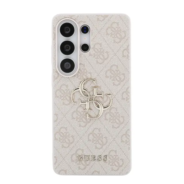 Guess PU 4G Metal Logo Case for Samsung Galaxy S26 Ultra Pink 3