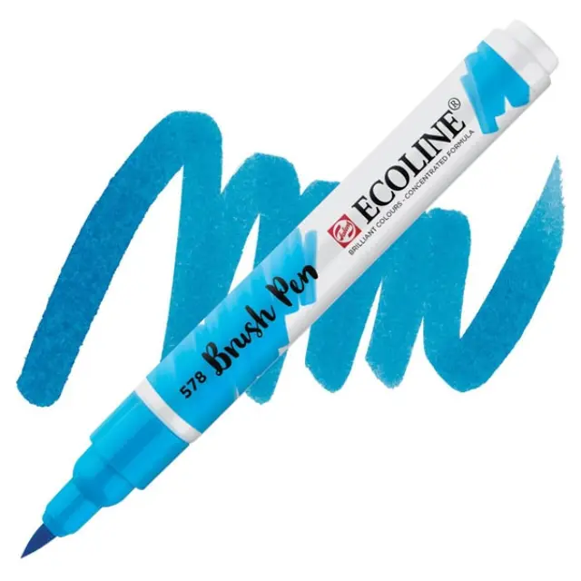 Μαρκαδόρος Talens Ecoline - 578 Sky Blue (Cyan)