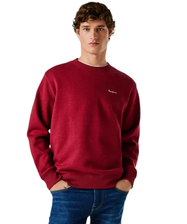 Pepe Jeans - Ανδρική Μπλούζα Φούτερ Griffin PM5800073-287 Κόκκινο - 2XL