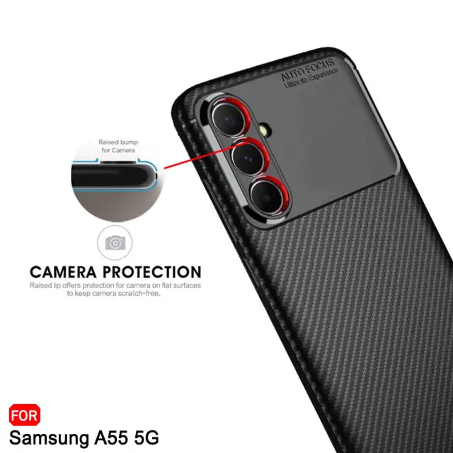 Techsuit® Carbon Fiber για Galaxy A55 5G - Black 3