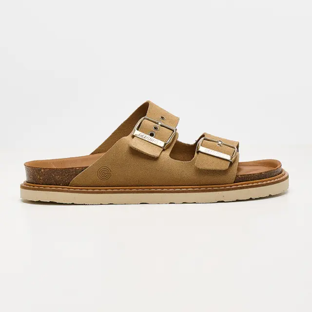 Genuins Πέδιλα Γυναικείο δέρμα suede Μπεζ GEN/HAWAII VELOUR ALMOND