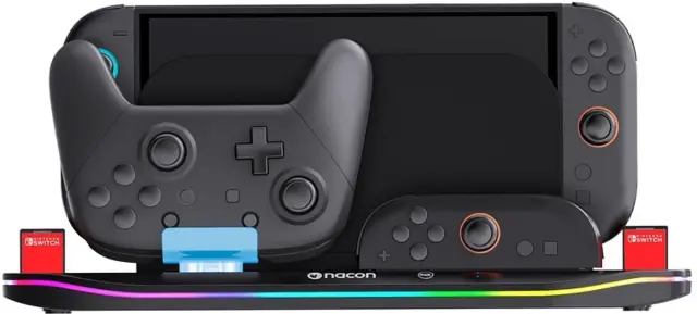 Nacon - Charging Station XL til Nintendo Switch II &ndash; Oplad 4 Joy-Con - Nintendo Switch 2