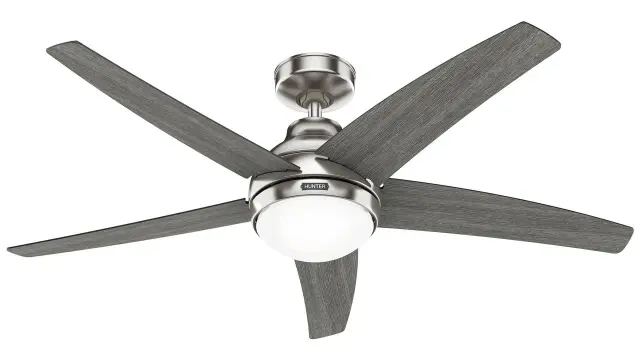 Hunter Bernard 132 Brushed Nickel - Ανεμιστήρας Οροφής με Φωτιστικό 2