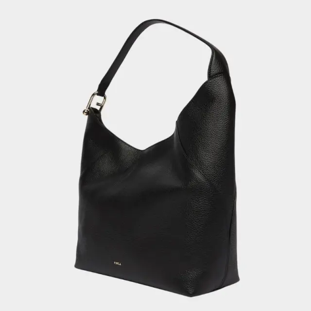 Furla - Γυναικεία Δερμάτινη Τσάντα Ώμου Lara L WB01876-HSF000-O6000 Μαύρο 3