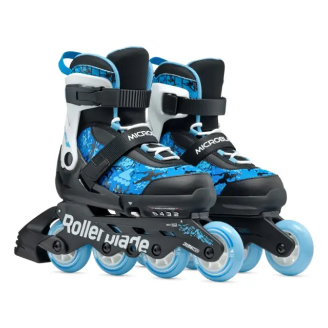 Rollerblade Microblade SL - Μαύρα/Μπλε ρυθμιζόμενου μεγέθους παιδικά inline rollers - 36.5-40.5 3