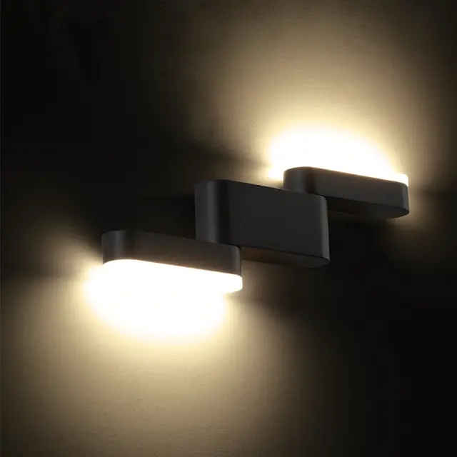 Aca Light LED SMD WALL LUMINAIRE 9W 480LM 110° 230V AC 3.000K DARK GREY CRI80 IP54 30.000HRS 2