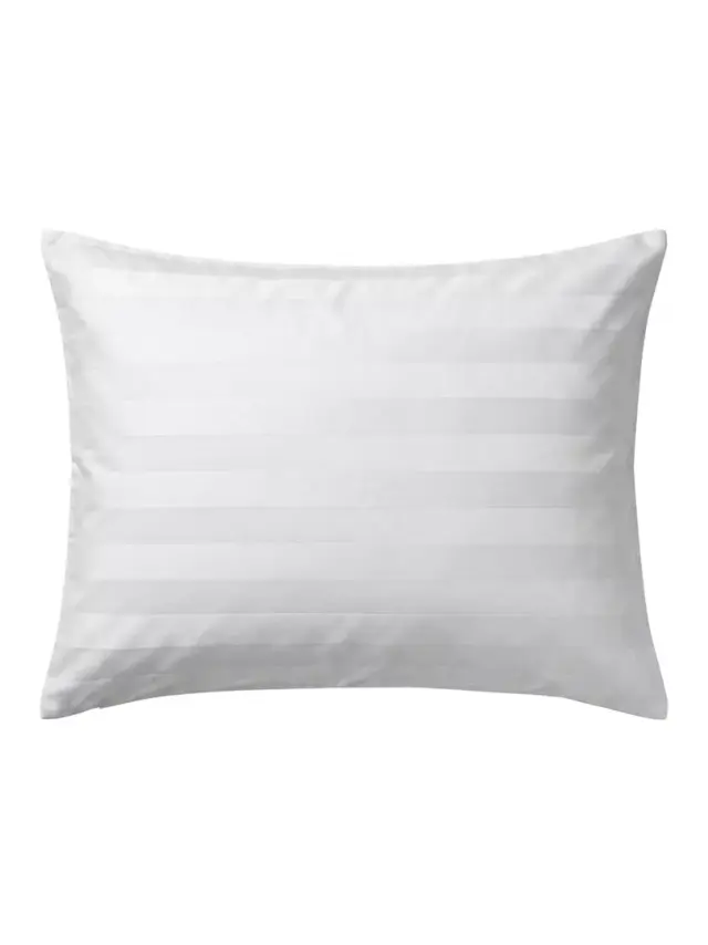 Μαξιλαροθήκη Cotton Satin, 300 T.C., 4,5 cm striped Λευκό Μαξιλαροθήκη 52x75 με oxford 4 πλευρών