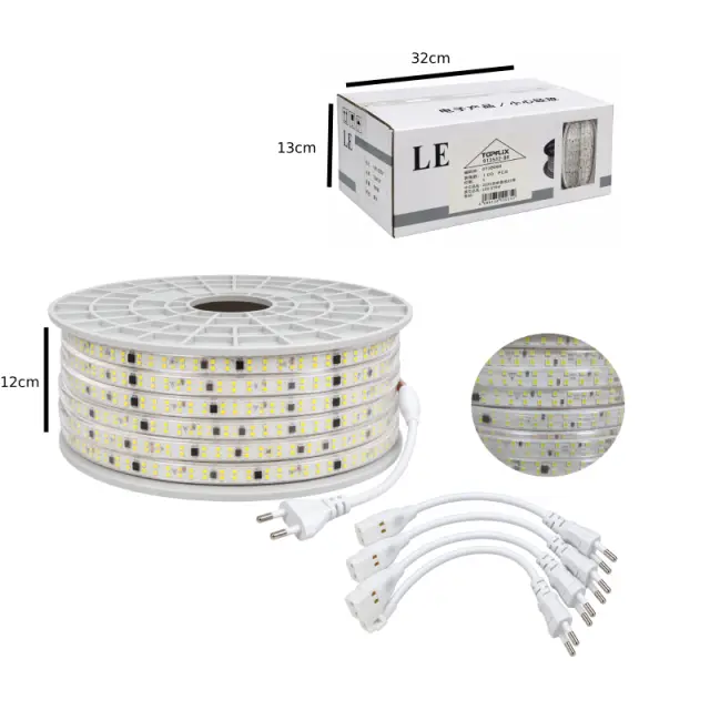 Φωτοσωλήνας LED 2835 240 LED/m 100m Λευκό Φως 220V 11mm - LED Rope Light 2835 240 LED/m 100m White Light 220V 11mm 0138088 2