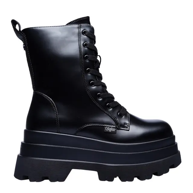 Γυναικεια Αρβυλάκια Buffalo Jupiter Lace Up BN1622609 Μαύρα Μαύρο - 36