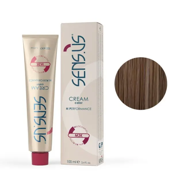 Sensus M3K Permanent Hair Color 6.34 Copper Golden Dark Blonde 100ml - (μόνιμη βαφή χάλκινο ντορέ σκούρο ξανθό)